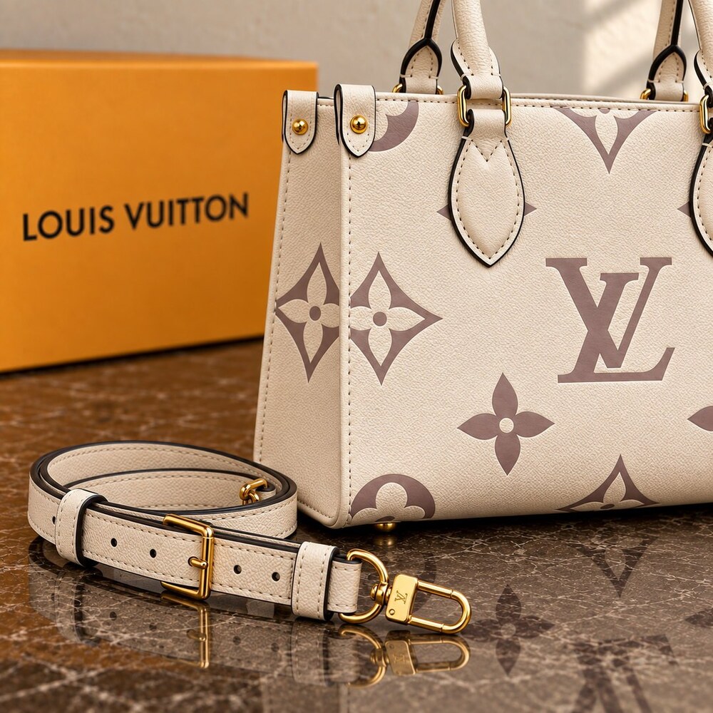 Louis Vuitton OnTheGo PM Creme Tote - Picture 6 of 6